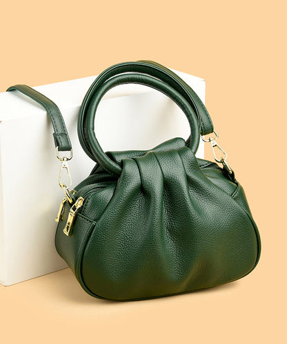 Boutique Mulberry Wrinkled Calf Leather Tote Handbag