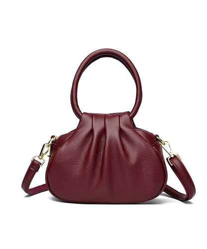 Boutique Mulberry Wrinkled Calf Leather Tote Handbag