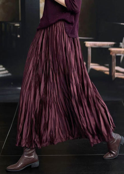 Boutique Mulberry Chiffonröcke mit Knitterfalten und elastischem Bund für den Frühling