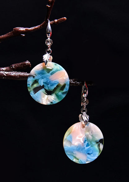 Boutique Original Design Print Acryl Tropfen Ohrringe 2024 neue stil