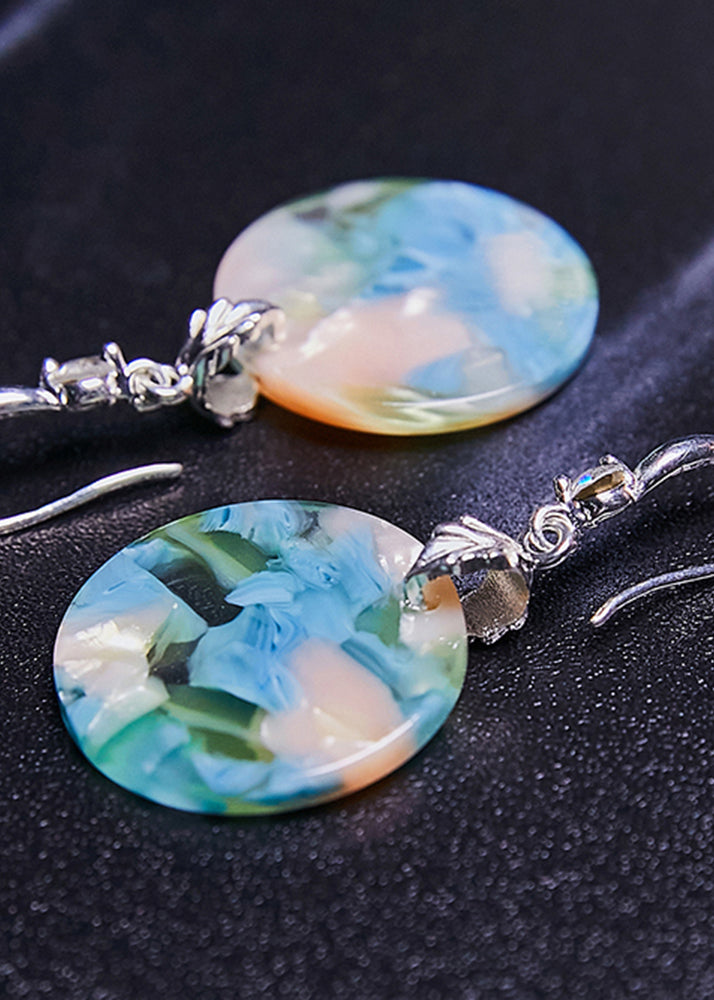 Boutique Original Design Print Acryl Tropfen Ohrringe 2024 neue stil