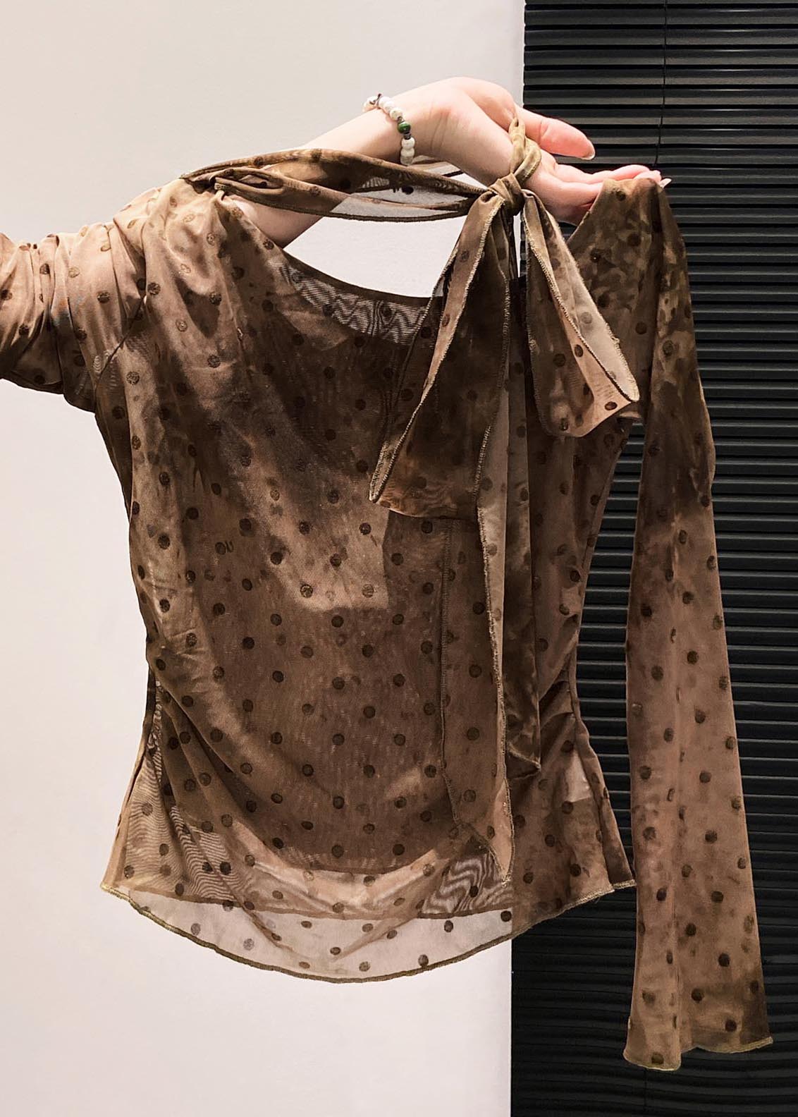 Boutique Pink One Shoulder Print Chiffon Shirt Fall