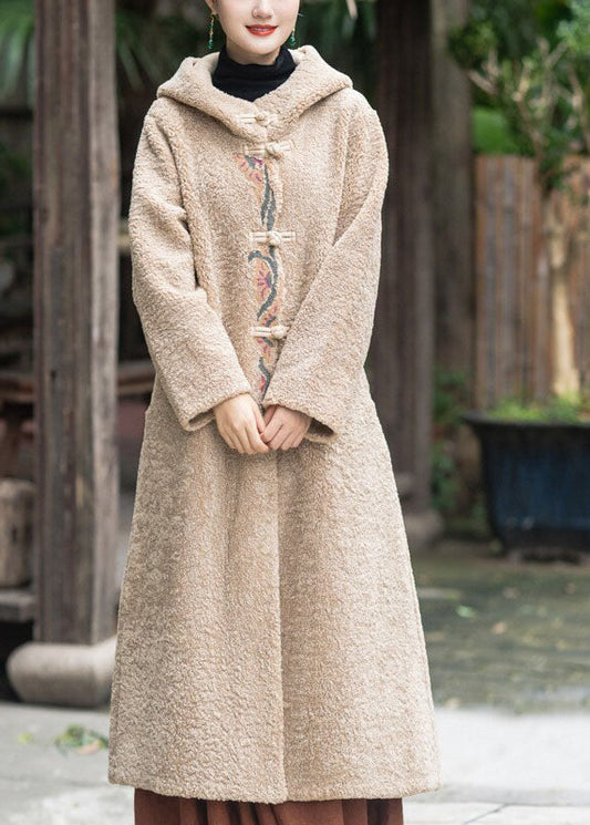 Boutique Rot Mit Kapuze Bestickt Dicken Teddy Kunstpelz Verlängern Mäntel Winter