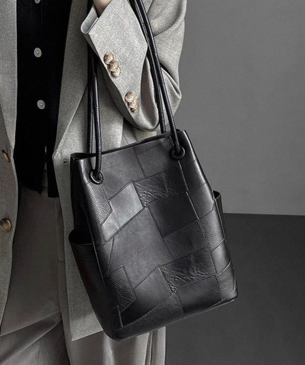 Bolso de hombro de piel sintética rojo de gran capacidad de Boutique