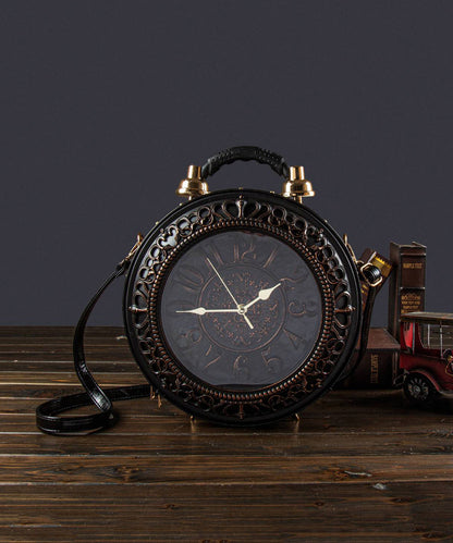 Boutique Stylish Green Faux Leather Round Bag