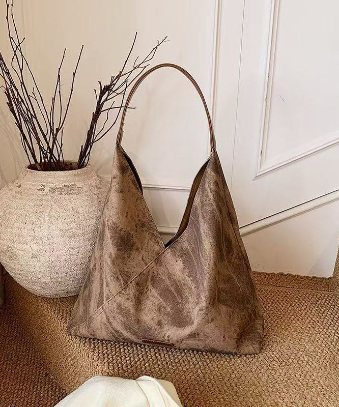 Boutique Tie Dye Solid Durable Faux Leather Shoulder Handbag