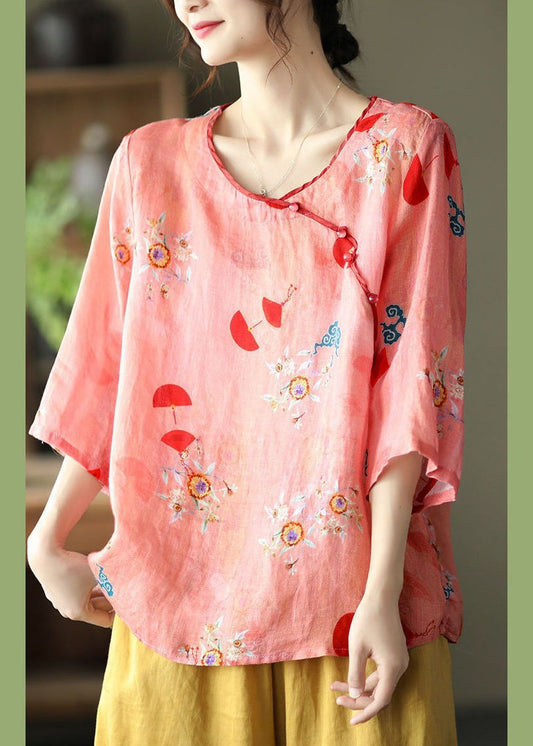 Pink Boutique Cotton Blouses Shirt Spring