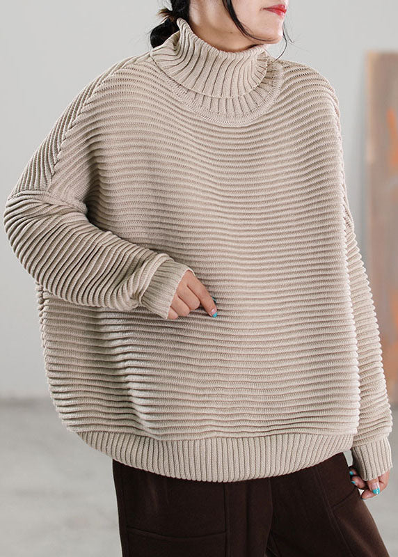 Boutique Gelb Rollkragen Fledermausflügel Ärmel Strickpullover Winter