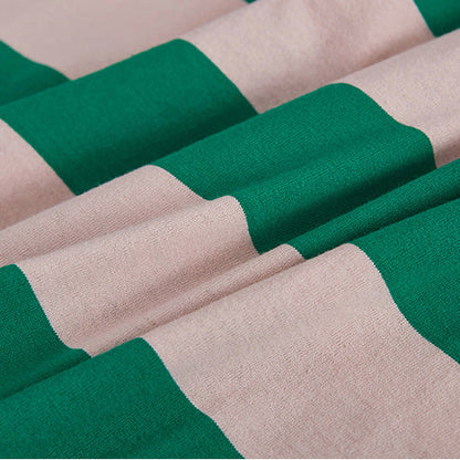 Marke Plus Größe Kleid Damen Casual Gestreiften Kleider Lange Hemd