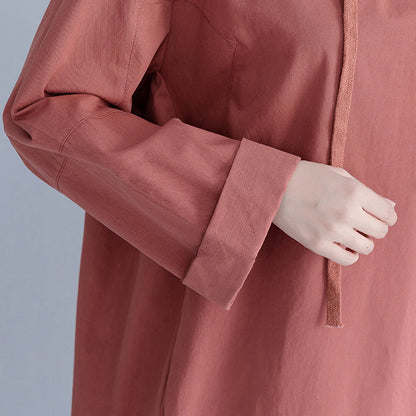 Marke Plus Größe Frauen Dame Mit Kapuze Weibliche Beiläufige Lose Kleid