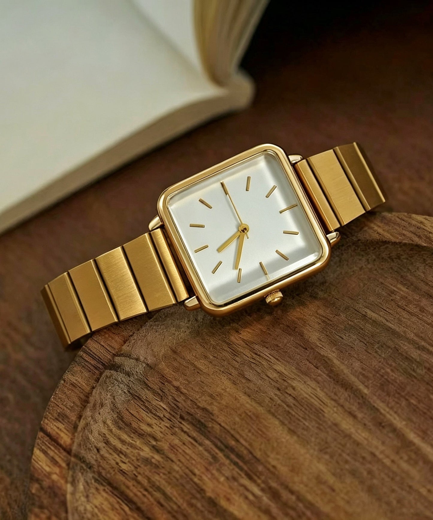 Brief White Metal Alloy Bamboo Joint Watches