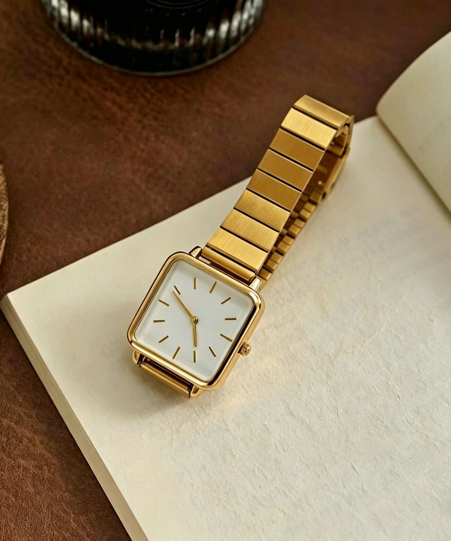Brief White Metal Alloy Bamboo Joint Watches