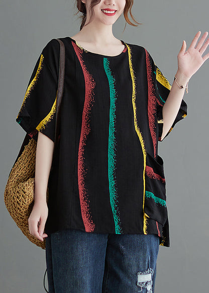 Lässiges schwarzes Tanktop mit Rundhalsausschnitt und großen Taschen