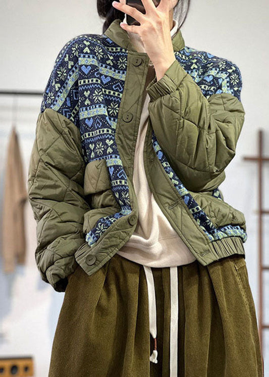 Lässiger schwarzer übergroßer Patchwork-Druck, feiner Baumwollmantel