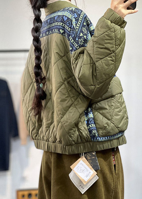 Lässiger schwarzer übergroßer Patchwork-Druck, feiner Baumwollmantel