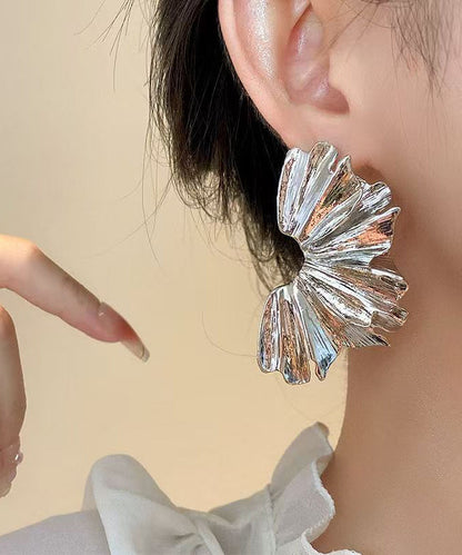 Casual Gold Copper Alloy Stud Earrings