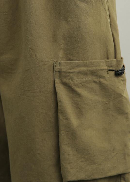 Casual Green High Waist hot pants Summer - SooLinen