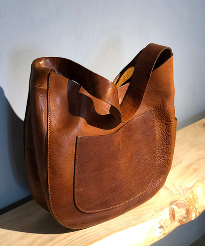 Casual Large Capacity Leather Message Bag