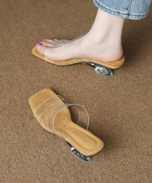 Casual Purple Peep Toe Thong Sandals
