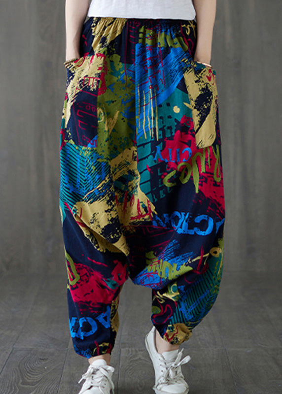 Lässige Hose mit weitem Bein und Bindegürtel in Rot