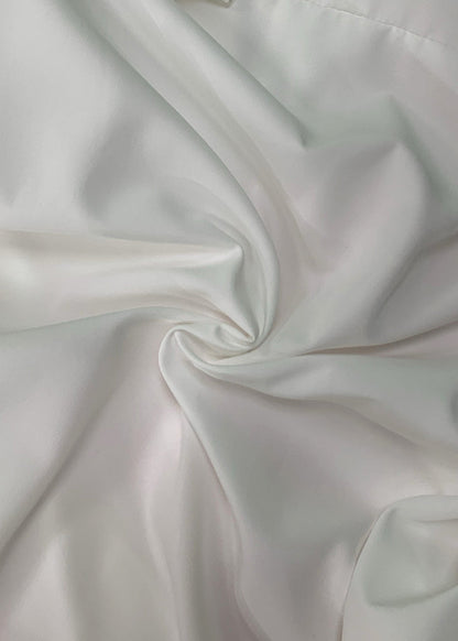 Casual White Asymmetrical Cotton Long Dresses Long sleeve