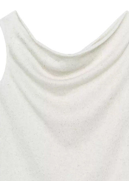 Casual White Asymmetrical Cotton Shirts Summer