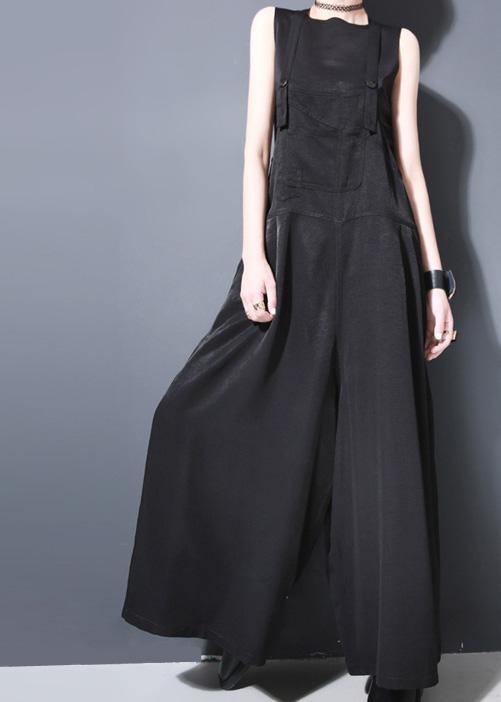 Casual women summer new blended wide leg pants plus size carpenter pants - SooLinen