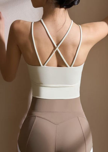 Chic Black Hollow Out Gymshark Sports Bra