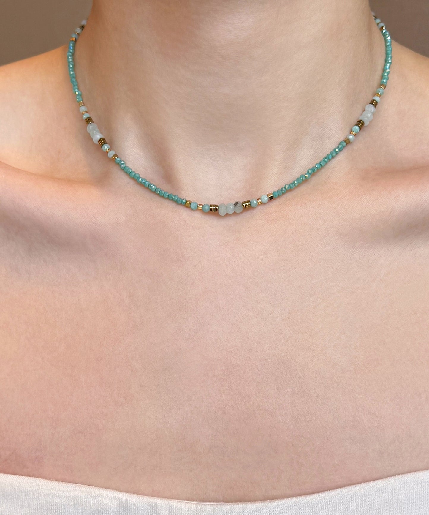 Chic Blue Sterling Silver Alloy Amazonite Grape Beading Pendant Necklace Three-piece set