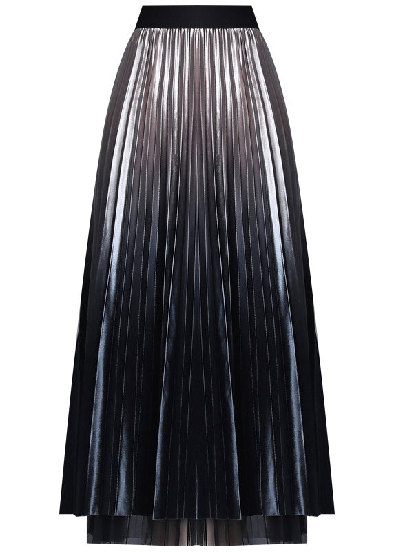 Schicke Champagner-Tüll-Patchwork-Mode A-Linie Herbstkleidung auf beiden Seiten Röcke