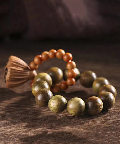 Elegante pulsera con borlas y cuentas Olivary Nucleus en bloques de color