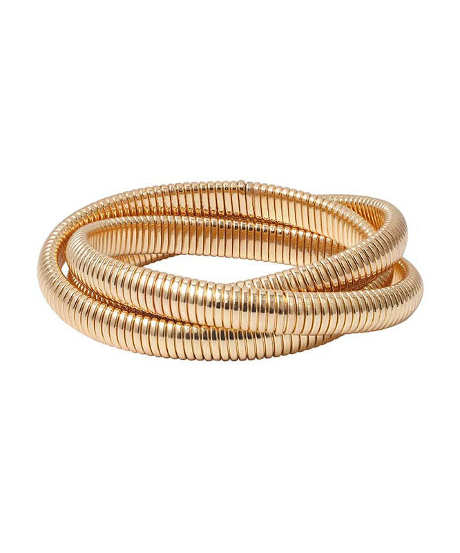 Chic Gold – Mehrlagiges Kettenarmband aus 18 Karat Gold