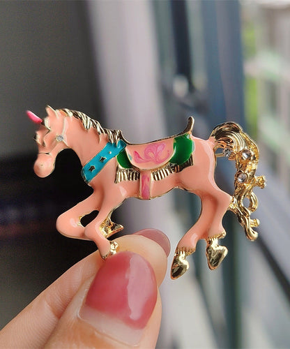 Broches elegantes de cobre verde dorado con esmalte que te harán ganar al instante