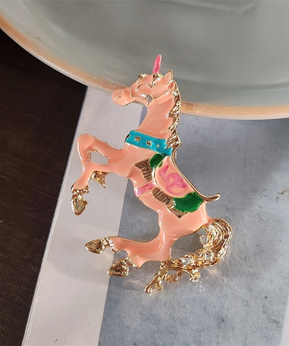 Broches elegantes de cobre verde dorado con esmalte que te harán ganar al instante