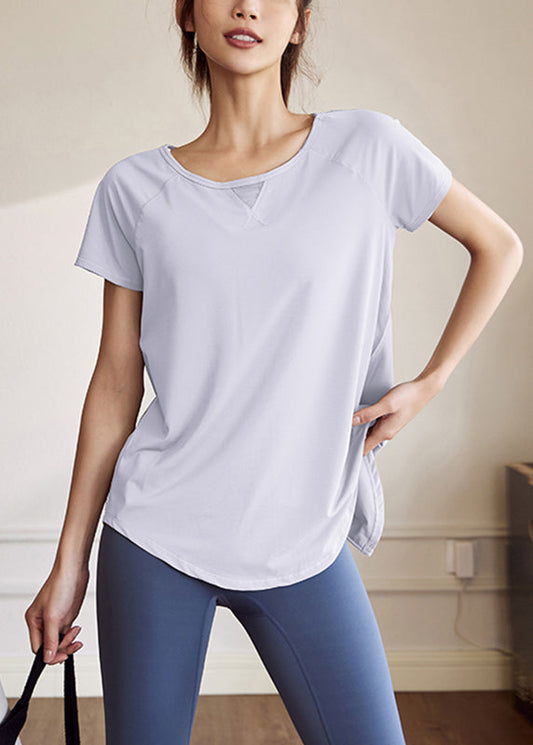 Chic Green Tulle Patchwork Yoga Tank Tops