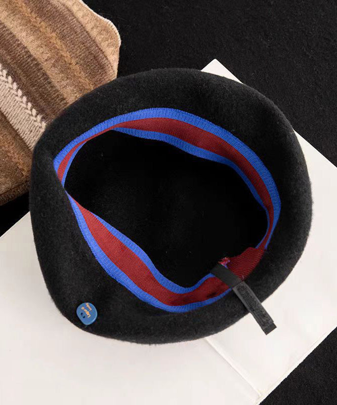 Chic Grey Cozy Warm Woolen Beret Hat