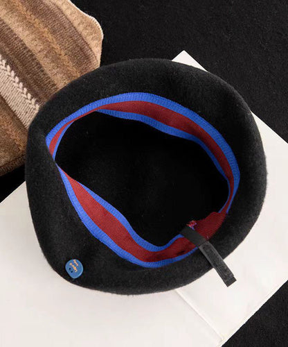 Chic Grey Cozy Warm Woolen Beret Hat