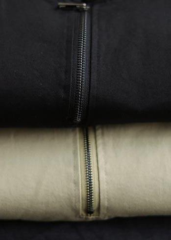 Chic Hooded Zip Up Spring Clothes For Women Work Outfits Khaki Blouses - SooLinen