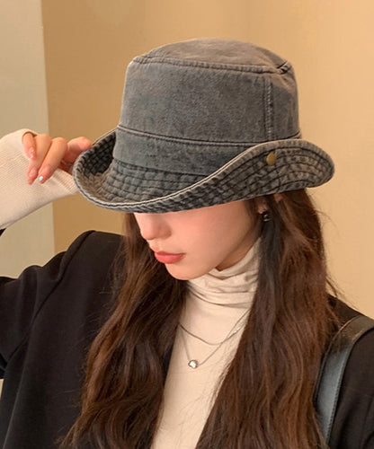 Chic Light Blue Versatile Denim Cowboy Hat