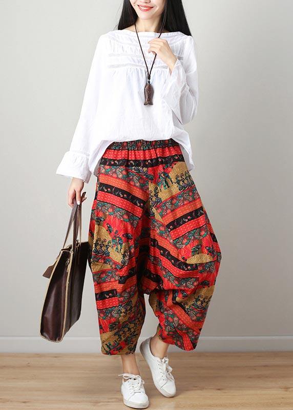 Chic Pockets Wide Leg Cotton Linen Pants Summer - SooLinen