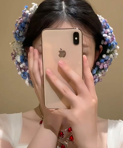 Schicke Haarnadel aus Regenbogenlegierung mit Schleierkraut-Blumenmuster