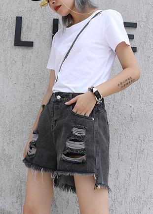 Chic o neck cotton box top Fashion Ideas black top summer - SooLinen