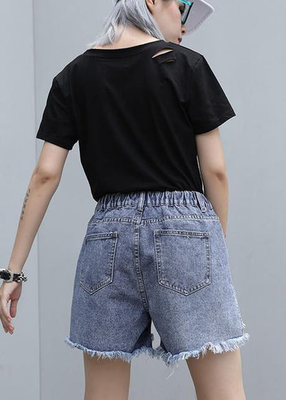 Chic o neck cotton box top Fashion Ideas black top summer - SooLinen