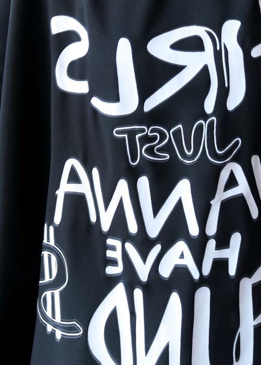 Chic white Letter clothes o neck oversized summer tops - SooLinen