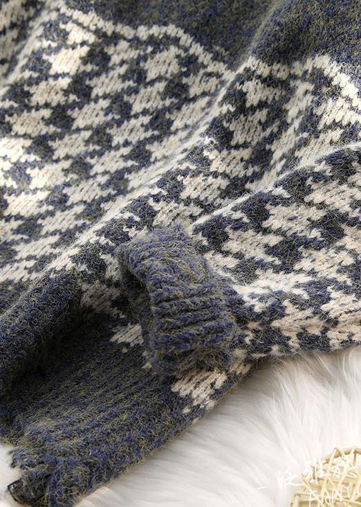 Chunky burgundy knitted t shirt o neck baggy spring knitted blouse - SooLinen