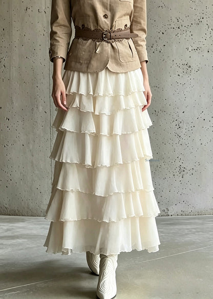 Classy Pockets Patchwork Coats And Maxi Skirts Two Piece Set Long Sleeve