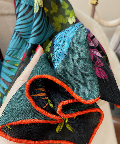 Eleganter Wollschal mit Print für Herbst und Winter