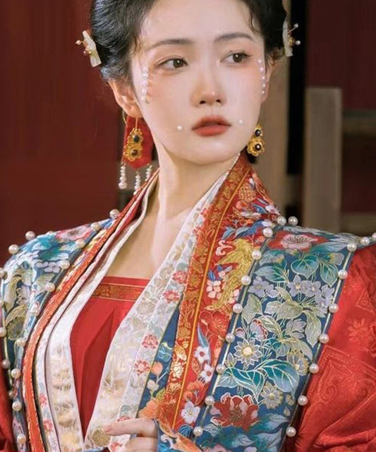 Edle gelbe florale Tropfenohrringe mit eingelegten Edelsteinen