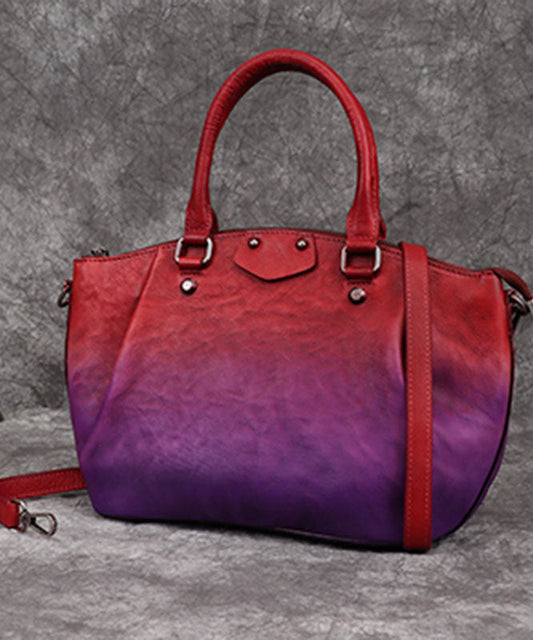 Edle Tote-Handtasche aus Kalbsleder in Gelb mit Farbmuster