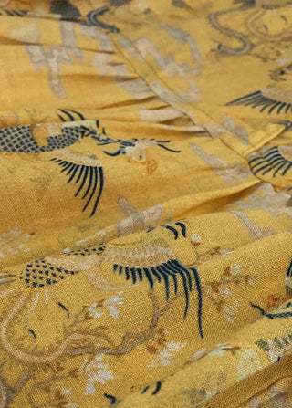 Classy v neck pockets linen dresses 2019 Work Outfits yellow print Maxi Dress Summer